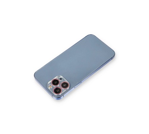 iPhone 12 Pro Shine Kamera Lens Koruma Cam - Pembe iPhone 12 Pro Shine Kamera Lens Koruma Cam - Pembe
