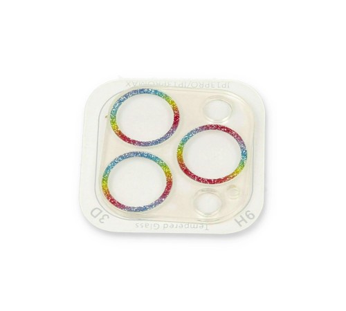 iPhone 13 Pro Shine Kamera Lens Koruma Cam - Rainbow iPhone 13 Pro Shine Kamera Lens Koruma Cam - Rainbow