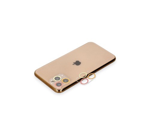 iPhone 11 Pro Renkli Kamera Lens Koruma Cam - Turuncu-Kırmızı iPhone 11 Pro Renkli Kamera Lens Koruma Cam - Turuncu-Kırmızı