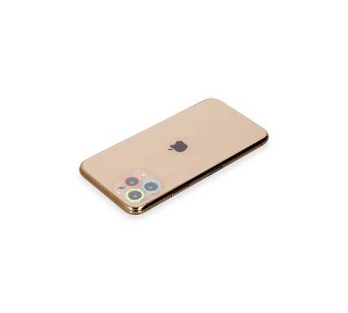 iPhone 11 Pro Renkli Kamera Lens Koruma Cam - Mavi-Yeşil iPhone 11 Pro Renkli Kamera Lens Koruma Cam - Mavi-Yeşil