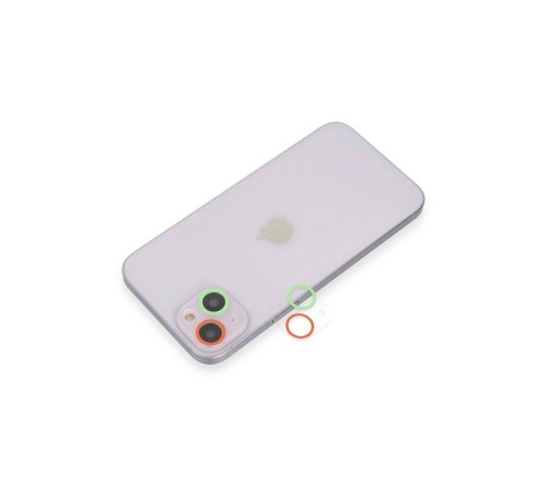 iPhone 13 Renkli Kamera Lens Koruma Cam - Yeşil-Pembe iPhone 13 Renkli Kamera Lens Koruma Cam - Yeşil-Pembe