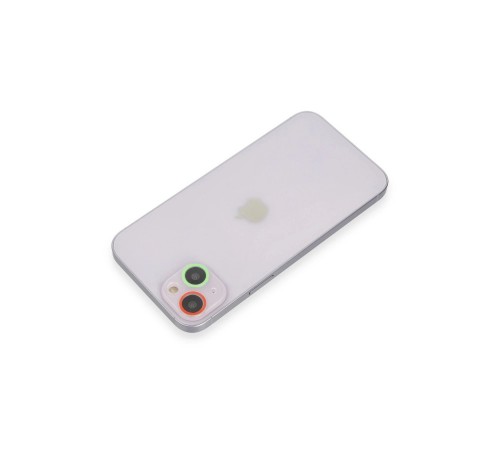 iPhone 13 Renkli Kamera Lens Koruma Cam - Yeşil-Pembe iPhone 13 Renkli Kamera Lens Koruma Cam - Yeşil-Pembe