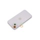 iPhone 13 Mini Renkli Kamera Lens Koruma Cam - Turuncu-Yeşil