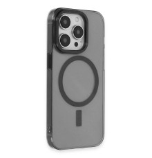 iPhone 14 Pro Max Kılıf Anka PC Magneticsafe Sert Metal Kapak - Siyah