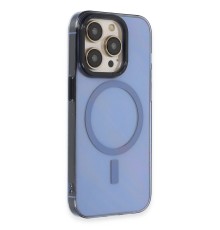 iPhone 14 Pro Max Kılıf Anka PC Magneticsafe Sert Metal Kapak - Sierra Blue