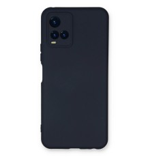 Vivo Y21S Kılıf Nano içi Kadife Silikon - Lacivert