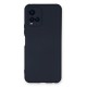 Vivo Y21S Kılıf Nano içi Kadife Silikon - Lacivert