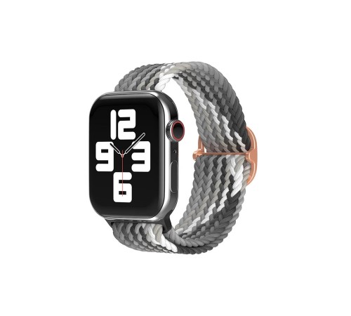 Apple Watch 38mm Star Kordon - Gri-Siyah Apple Watch 38mm Star Kordon - Gri-Siyah