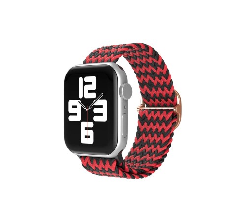 Apple Watch 38mm Star Kordon - Zigzag Kırmızı-Siyah Apple Watch 38mm Star Kordon - Zigzag Kırmızı-Siyah
