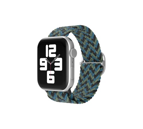 Apple Watch 38mm Star Kordon - Zigzag Mavi-Yeşil Apple Watch 38mm Star Kordon - Zigzag Mavi-Yeşil