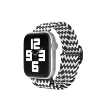 Apple Watch 38mm Star Kordon - Zigzag Siyah-Beyaz