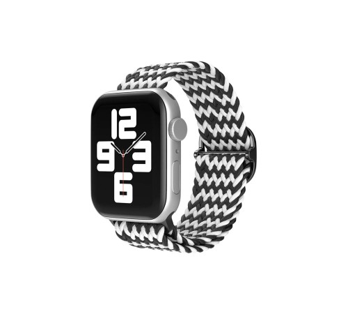 Apple Watch 38mm Star Kordon - Zigzag Siyah-Beyaz Apple Watch 38mm Star Kordon - Zigzag Siyah-Beyaz