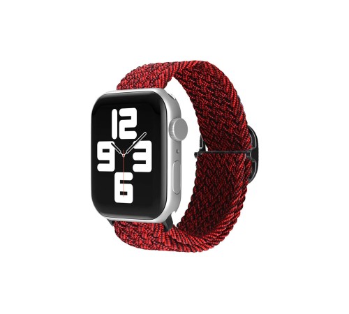 Apple Watch 38mm Star Kordon - Siyah-Bordo Apple Watch 38mm Star Kordon - Siyah-Bordo