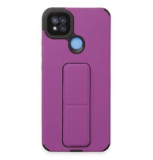 Xiaomi Redmi 9C Kılıf Mega Standlı Silikon - Mor