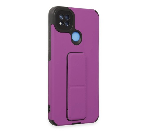 Xiaomi Redmi 9C Kılıf Mega Standlı Silikon - Mor