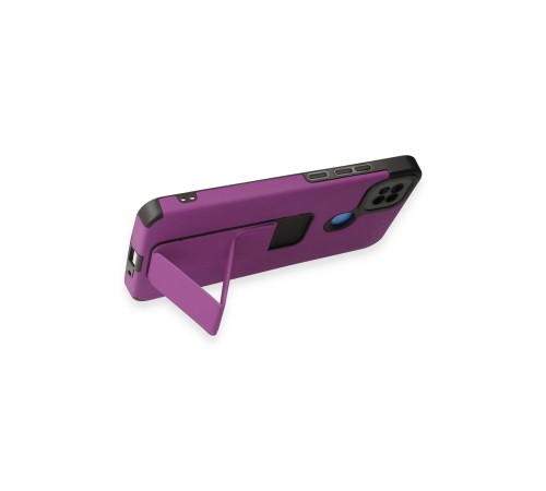 Xiaomi Redmi 9C Kılıf Mega Standlı Silikon - Mor