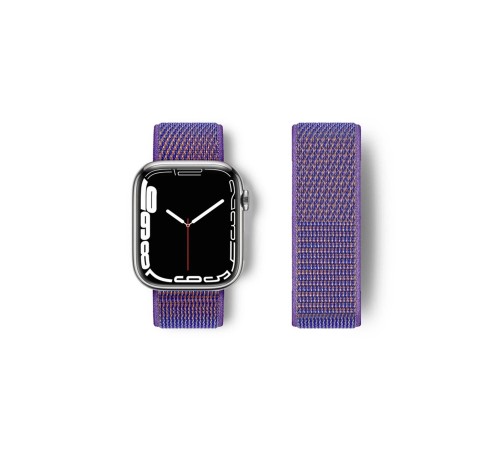 Apple Watch 42mm Hasırlı Cırtcırtlı Kordon - Lila Apple Watch 42mm Hasırlı Cırtcırtlı Kordon - Lila