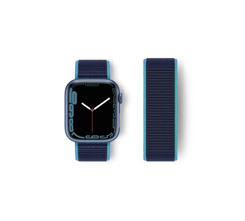 Apple Watch 38mm Hasırlı Cırtcırtlı Kordon - Mavi-Lacivert Apple Watch 38mm Hasırlı Cırtcırtlı Kordon - Mavi-Lacivert
