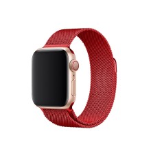 Apple Watch 38mm Metal Mıknatıslı Kordon - Kırmızı