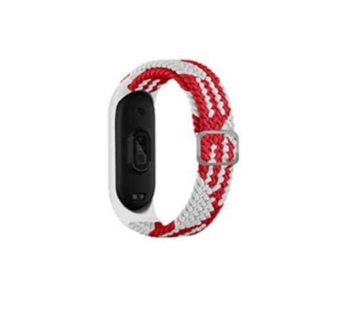 Xiaomi Mi Band 4 Star Kordon - Beyaz-Kırmızı Xiaomi Mi Band 4 Star Kordon - Beyaz-Kırmızı