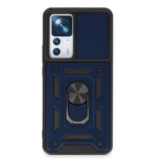 Xiaomi Mi 12T Pro Kılıf Pars Lens Yüzüklü Silikon - Lacivert