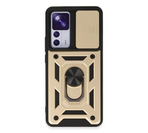 Xiaomi Mi 12T Pro Kılıf Pars Lens Yüzüklü Silikon - Gold Xiaomi Mi 12T Pro Kılıf Pars Lens Yüzüklü Silikon - Gold