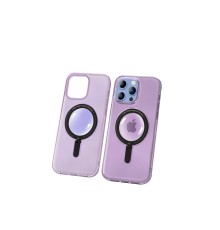 iPhone 14 Pro Max Kılıf Zoom Standlı Silikon - Derin Mor