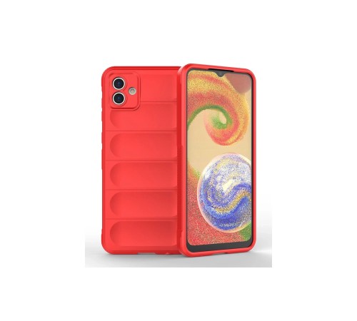 Samsung Galaxy A04E Kılıf Optimum Silikon - Kırmızı