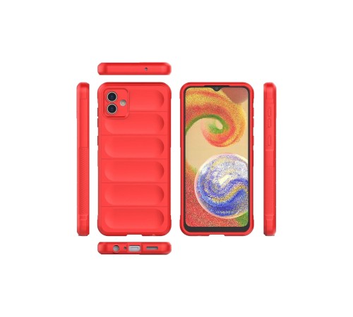 Samsung Galaxy A04E Kılıf Optimum Silikon - Kırmızı