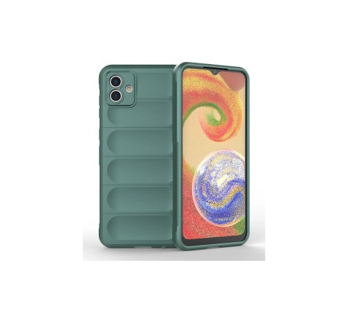 Samsung Galaxy A04E Kılıf Optimum Silikon - Koyu Yeşil