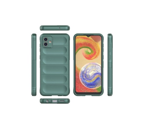 Samsung Galaxy A04E Kılıf Optimum Silikon - Koyu Yeşil