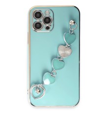 iPhone 12 Pro Kılıf Esila Silikon - Su Yeşili