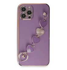 iPhone 12 Pro Kılıf Esila Silikon - Mor