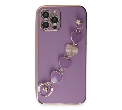 iPhone 12 Pro Kılıf Esila Silikon - Mor iPhone 12 Pro Kılıf Esila Silikon - Mor