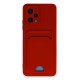 Xiaomi Redmi Note 12 4G Kılıf Kelvin Kartvizitli Silikon - Kırmızı