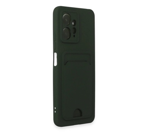 Xiaomi Redmi Note 12 4G Kılıf Kelvin Kartvizitli Silikon - Koyu Yeşil Xiaomi Redmi Note 12 4G Kılıf Kelvin Kartvizitli Silikon - Koyu Yeşil