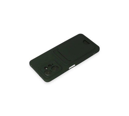 Xiaomi Redmi Note 12 4G Kılıf Kelvin Kartvizitli Silikon - Koyu Yeşil Xiaomi Redmi Note 12 4G Kılıf Kelvin Kartvizitli Silikon - Koyu Yeşil