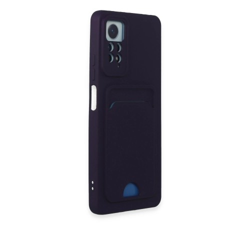 Xiaomi Redmi Note 11 Pro Kılıf Kelvin Kartvizitli Silikon - Derin Mor Xiaomi Redmi Note 11 Pro Kılıf Kelvin Kartvizitli Silikon - Derin Mor