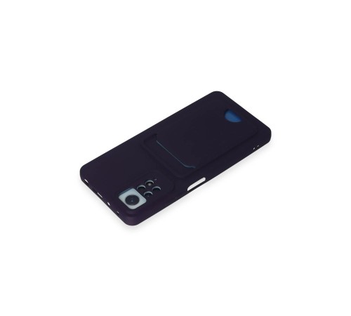 Xiaomi Redmi Note 11 Pro Kılıf Kelvin Kartvizitli Silikon - Derin Mor Xiaomi Redmi Note 11 Pro Kılıf Kelvin Kartvizitli Silikon - Derin Mor