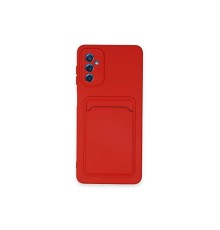 Samsung Galaxy A14 4G Kılıf Kelvin Kartvizitli Silikon - Kırmızı