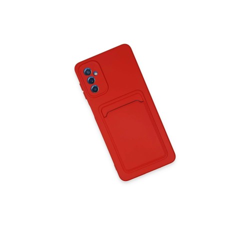 Samsung Galaxy A14 4G Kılıf Kelvin Kartvizitli Silikon - Kırmızı