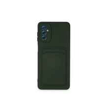 Samsung Galaxy A14 4G Kılıf Kelvin Kartvizitli Silikon - Koyu Yeşil