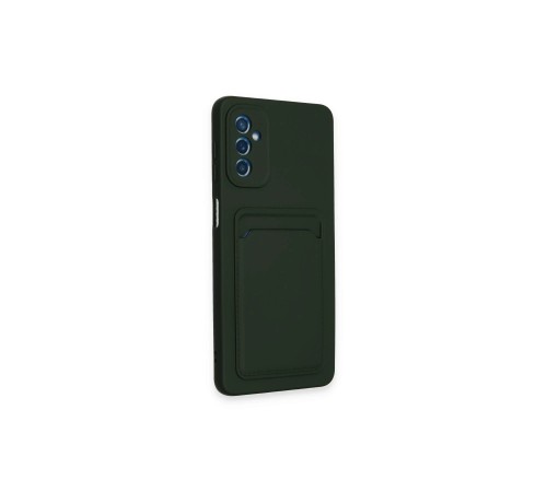 Samsung Galaxy A14 4G Kılıf Kelvin Kartvizitli Silikon - Koyu Yeşil Samsung Galaxy A14 4G Kılıf Kelvin Kartvizitli Silikon - Koyu Yeşil