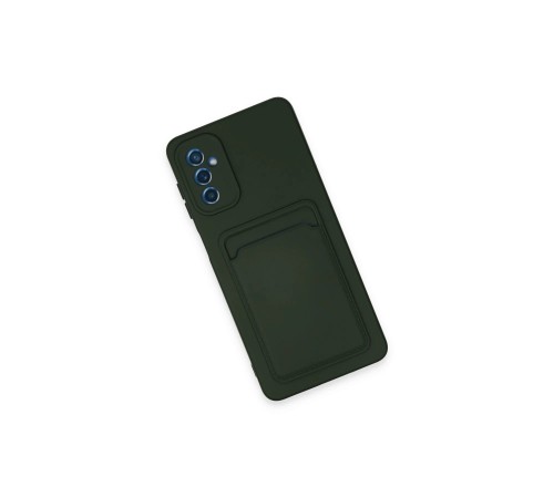 Samsung Galaxy A14 4G Kılıf Kelvin Kartvizitli Silikon - Koyu Yeşil Samsung Galaxy A14 4G Kılıf Kelvin Kartvizitli Silikon - Koyu Yeşil