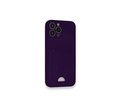 iPhone 12 Pro Max Kılıf Kelvin Kartvizitli Silikon - Derin Mor iPhone 12 Pro Max Kılıf Kelvin Kartvizitli Silikon - Derin Mor