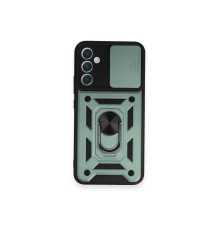 Samsung Galaxy A54 5G Kılıf Pars Lens Yüzüklü Silikon - Yeşil