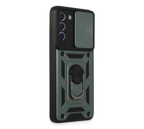 Samsung Galaxy S21 FE Kılıf Pars Lens Yüzüklü Silikon - Yeşil Samsung Galaxy S21 FE Kılıf Pars Lens Yüzüklü Silikon - Yeşil