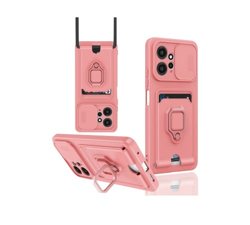 Xiaomi Redmi Note 12 4G Kılıf Zuma Kartvizitli Yüzüklü Silikon - Pembe Xiaomi Redmi Note 12 4G Kılıf Zuma Kartvizitli Yüzüklü Silikon - Pembe