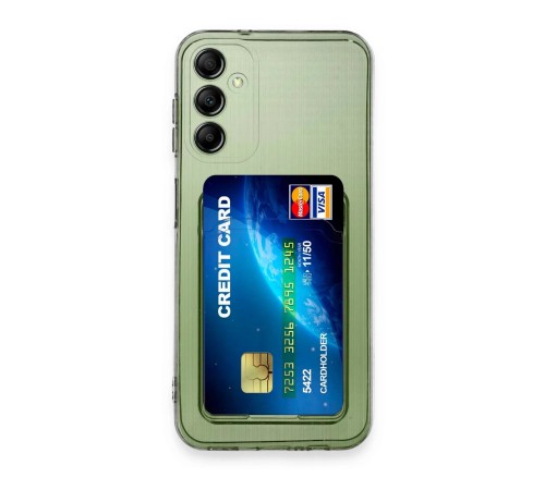 Samsung Galaxy A14 4G Kılıf Kart Şeffaf Silikon - Şeffaf Samsung Galaxy A14 4G Kılıf Kart Şeffaf Silikon - Şeffaf