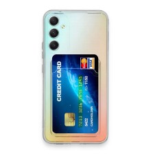 Samsung Galaxy A34 5G Kılıf Kart Şeffaf Silikon - Şeffaf
